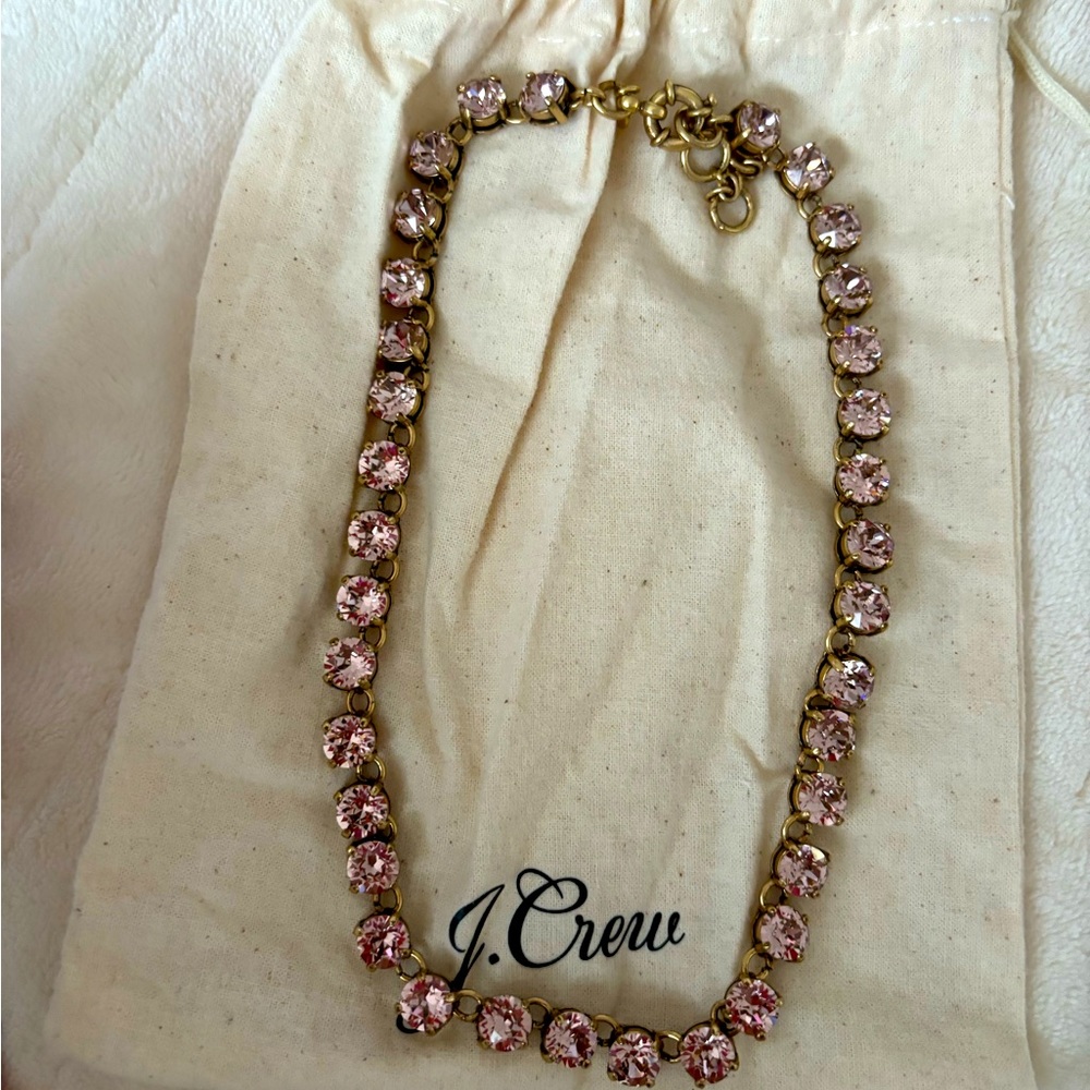 JCrew Champagne Crystal Necklace NWOT